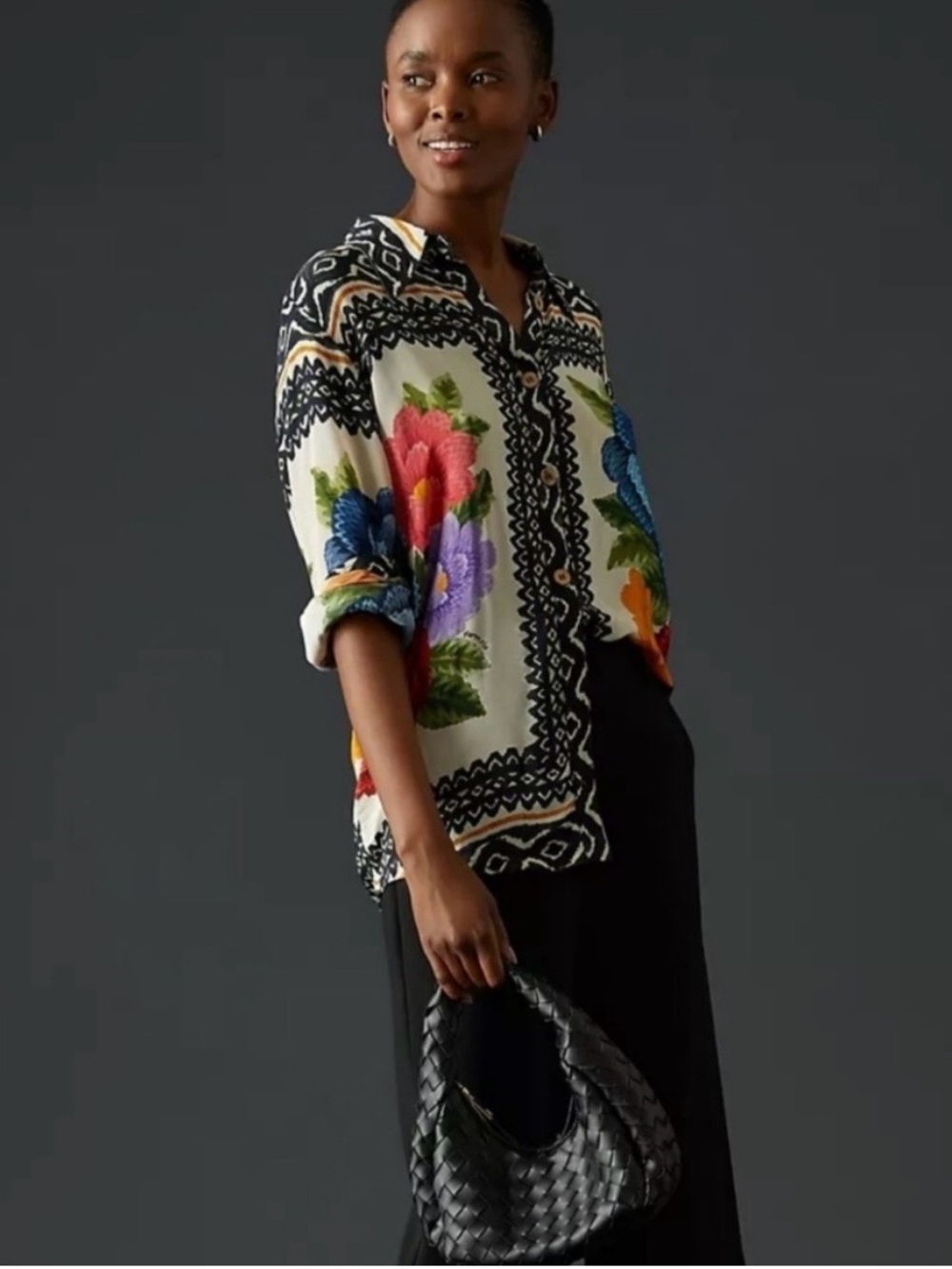 Farm rio Anthropologie Size M blouse - Picture 2 of 9